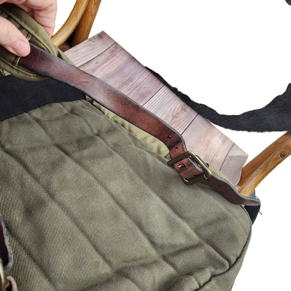 Filson Journeyman Backpack Otter Green Tin Cloth Rugged Twill Made in USA 70307